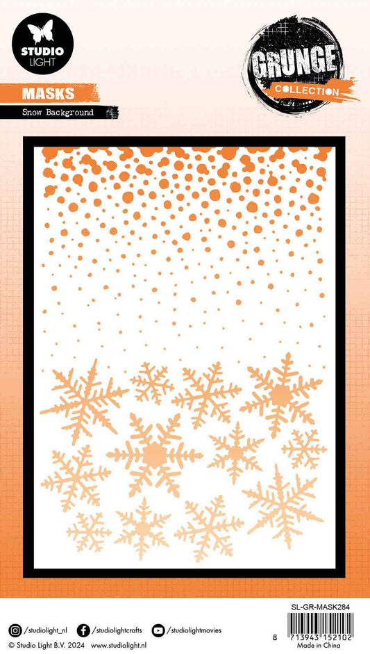 GR Mask Snow Background Grunge Collection 1 PC