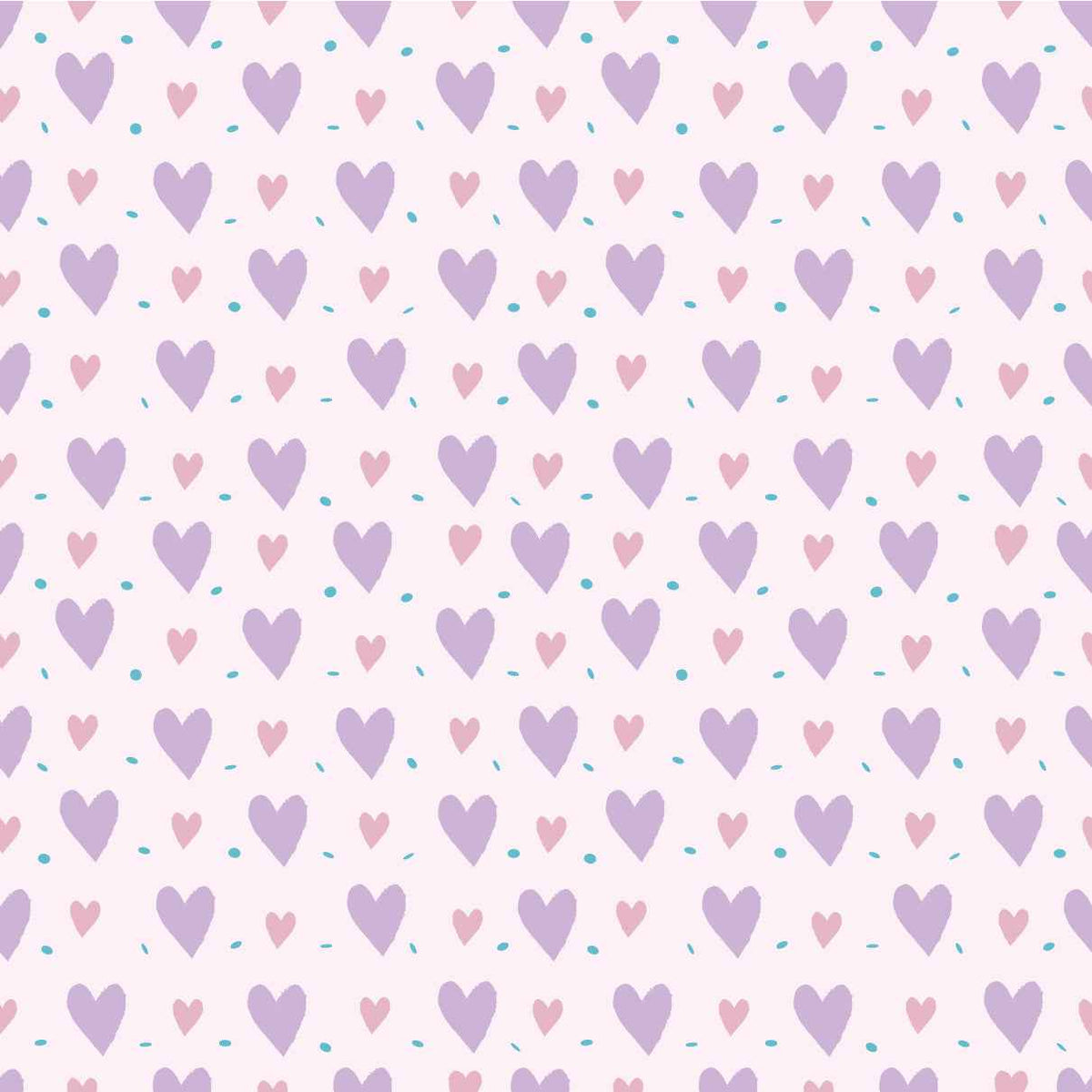 Valentines Hearts Purple HTV#2