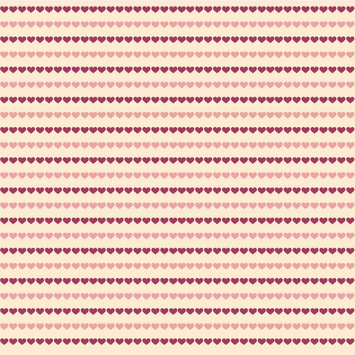 Valentines Hearts Stripes HTV