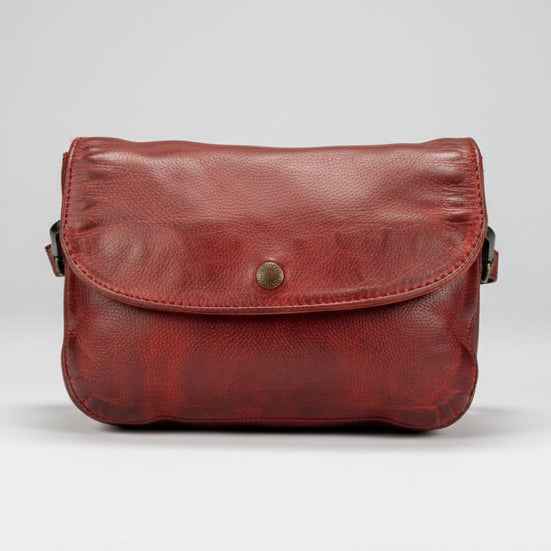 MET Small Flap Crossbody Bag with Dual Zipper Compartments