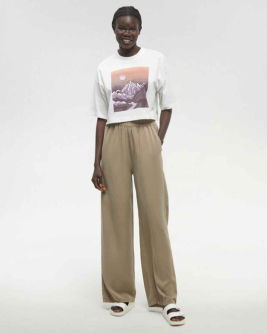 Emerald Edge Oversized Crop T-Shirt