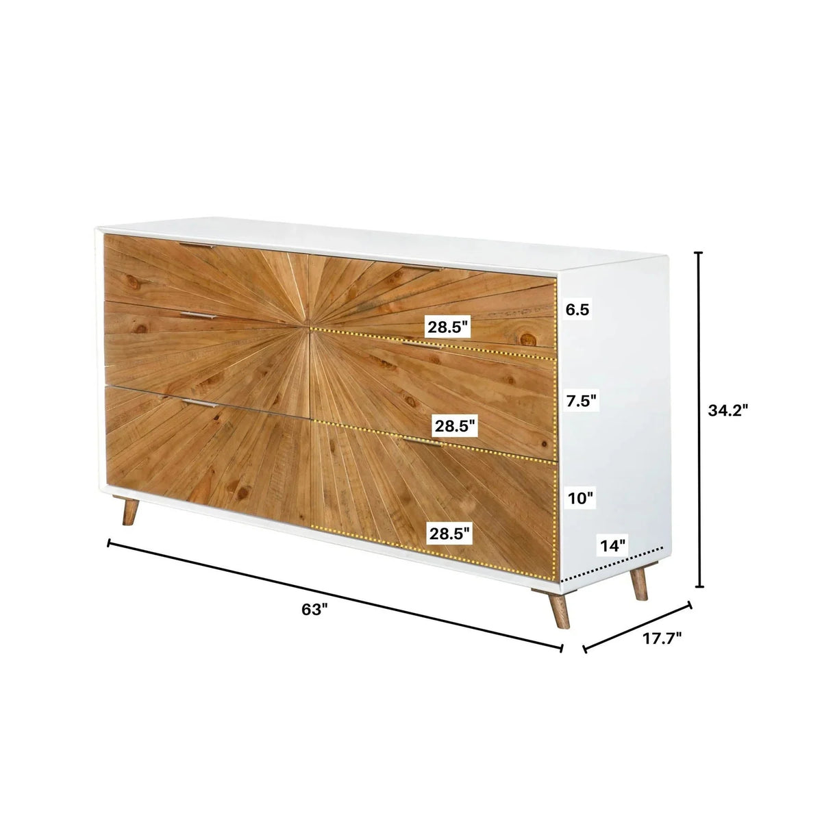 Calloway 6 Drawer Dresser