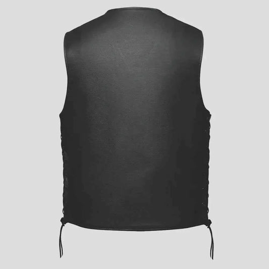 Unik International Men's Laced Side Motorcycle Vest