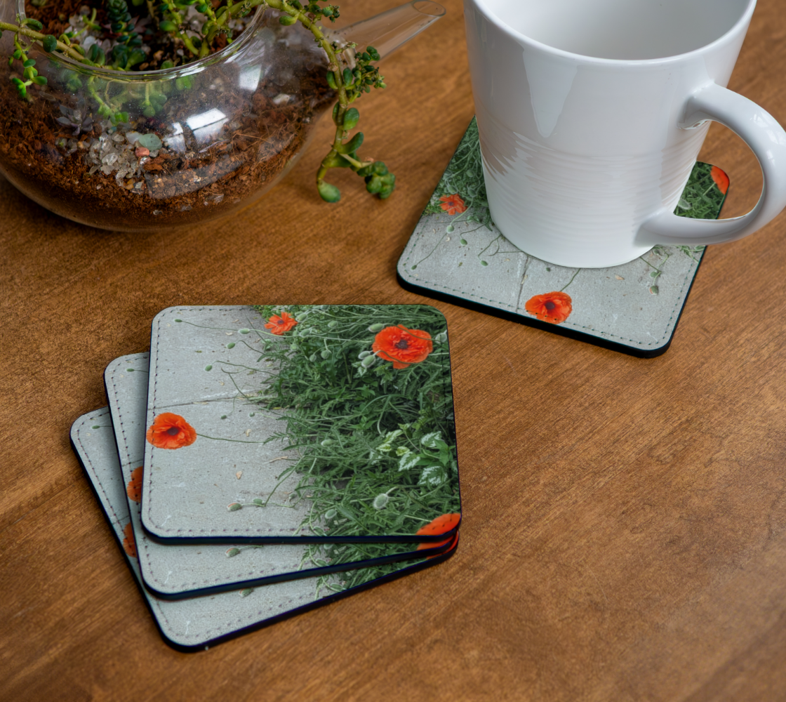 Coasters | Peripheral Poppies