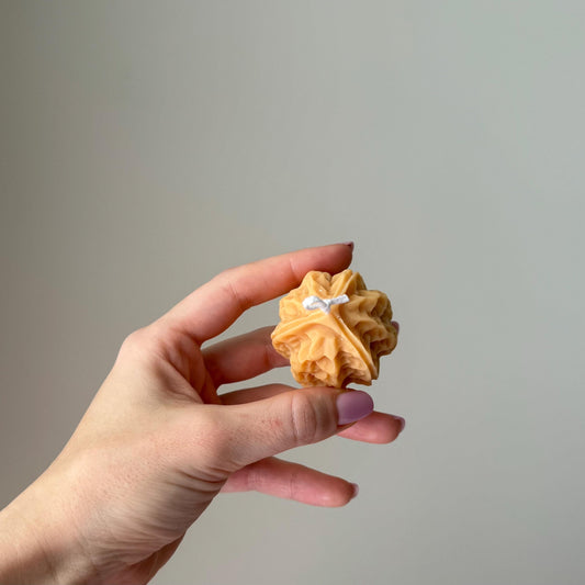 Nussförmige Kerze | Handgemachte Sojasäulenkerze, Heimdekoration
