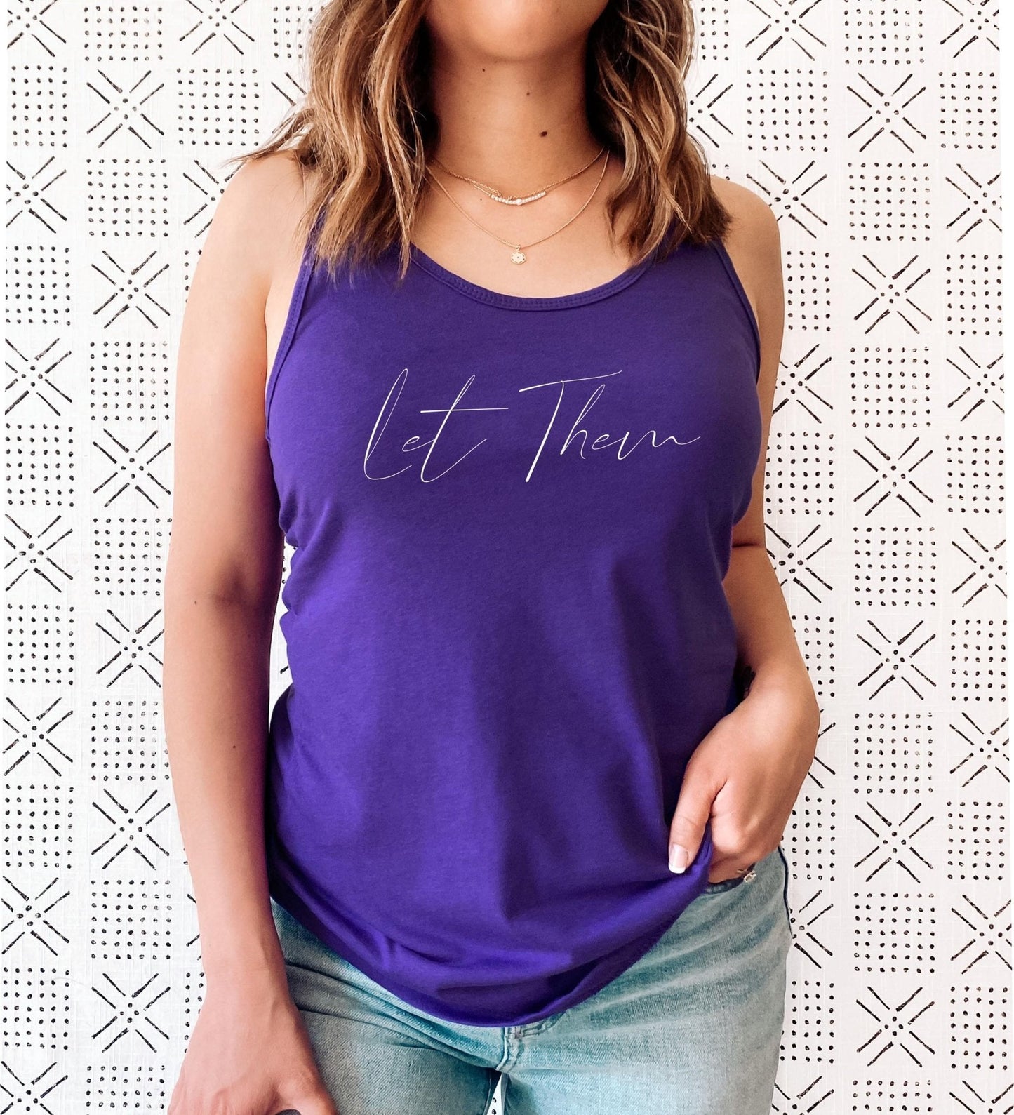 Let Them Racerback Tank Top