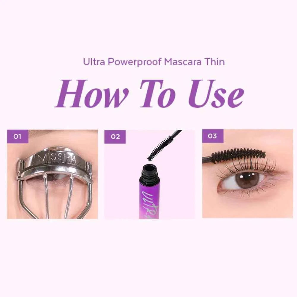 MISSHA Ultra Powerproof Thin Mascara Curling & Volumizing 9g