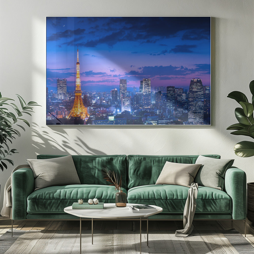 Wall art Tokyo night view
