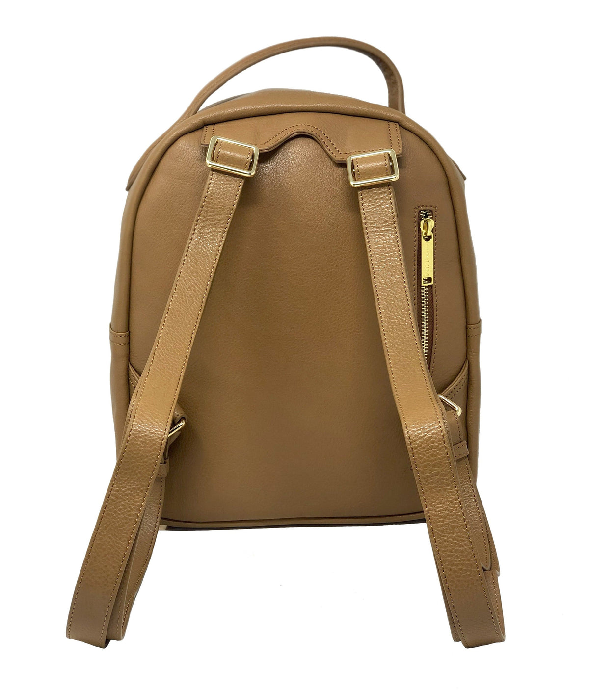 Sac à dos en Cuir Véritable Tan | Eve