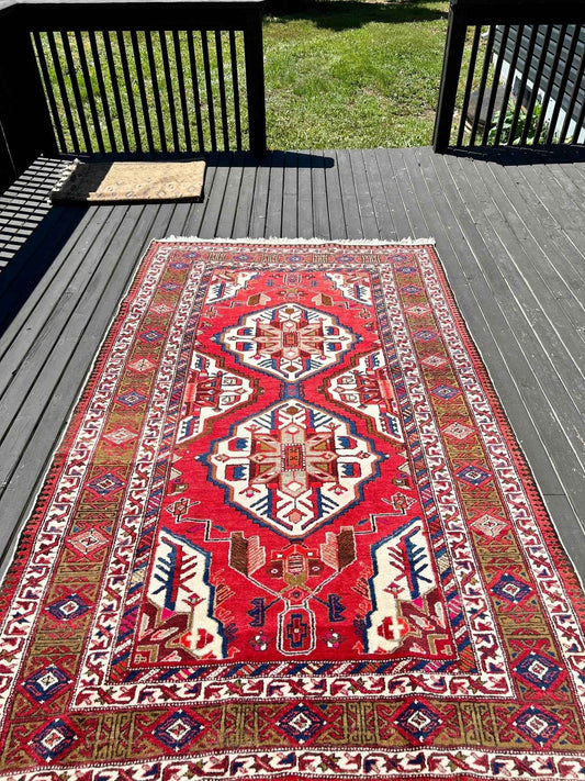 Shirin | 5' 3" x 8' 6" | Vintage Persian Meshkin Rug
