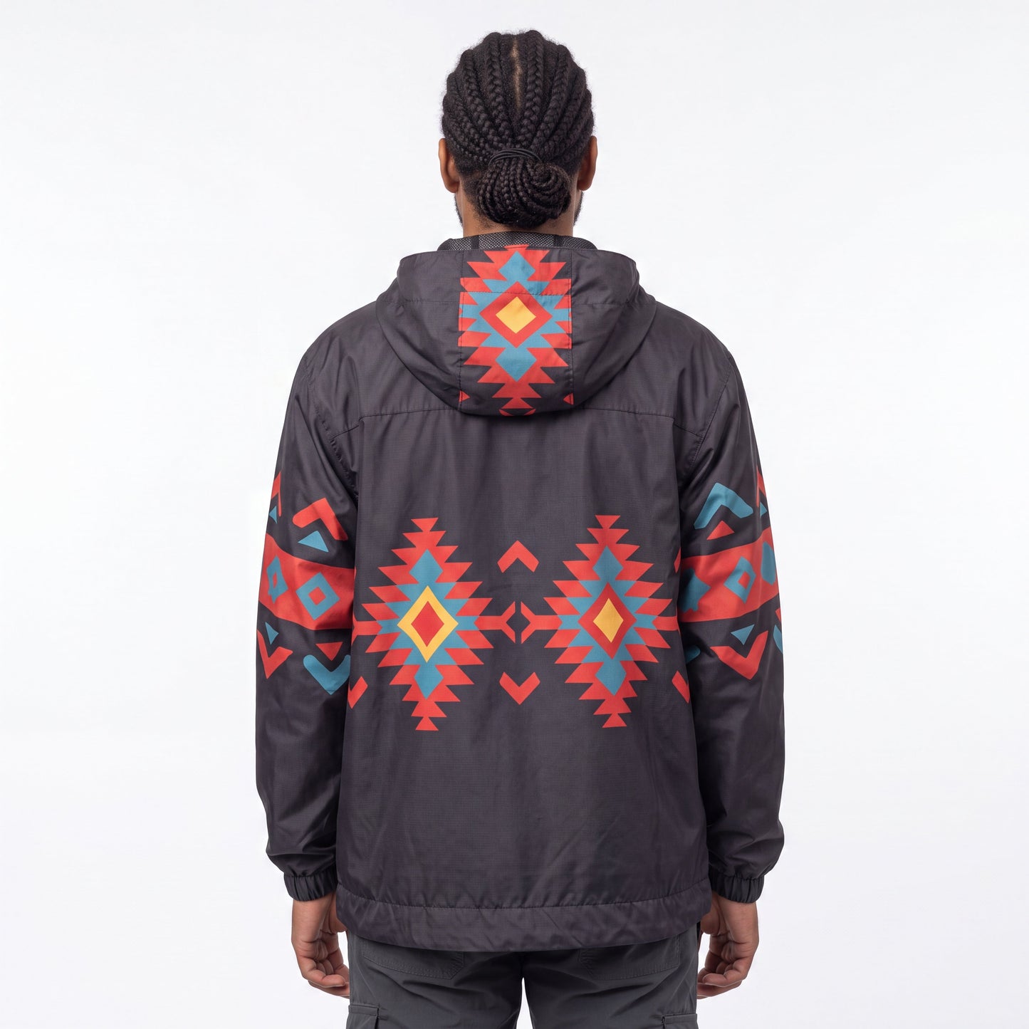 OLDTRIBES™ Sunrise Peaks Windbreaker(Black)