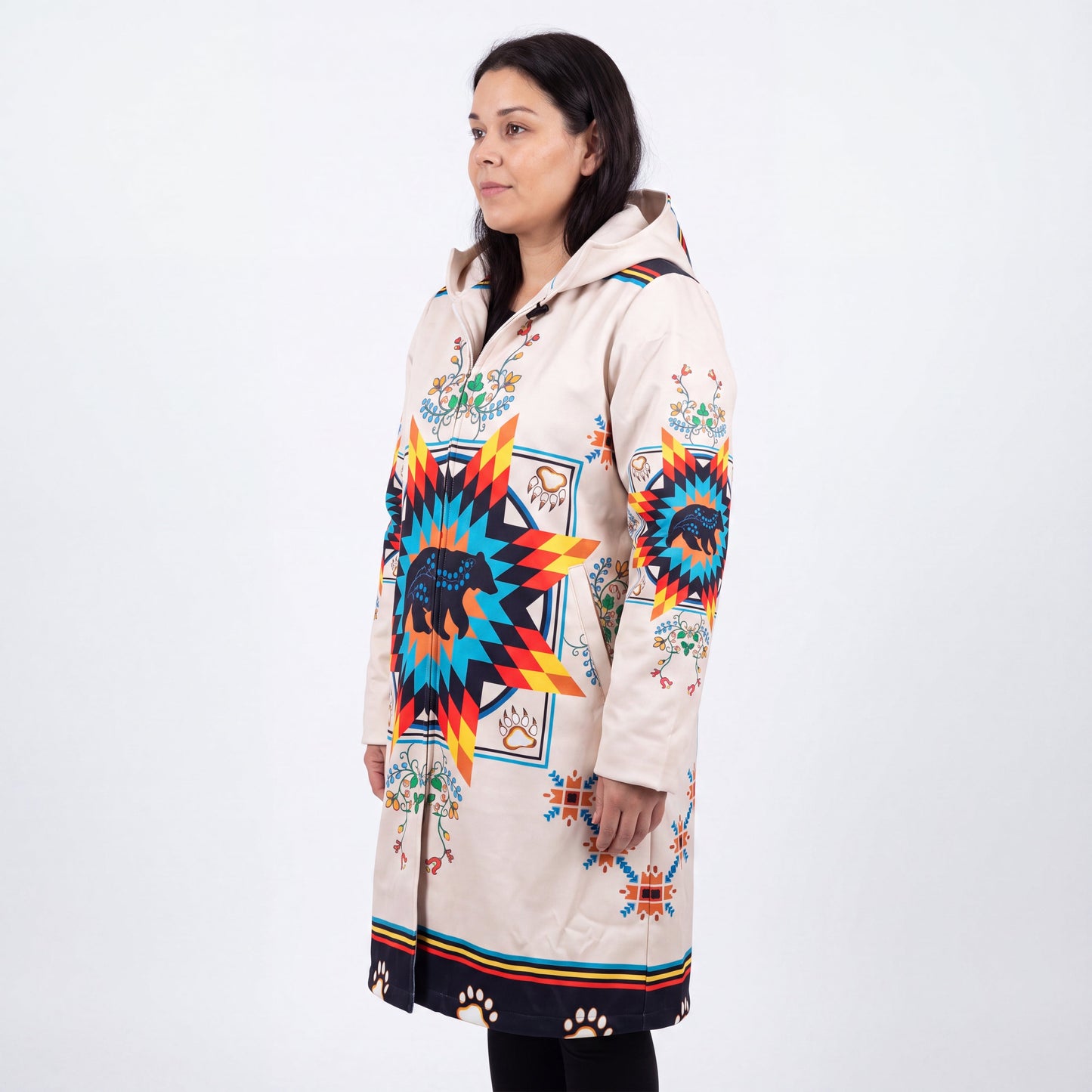 OLDTRIBES Courage bear  Long Coat (white)