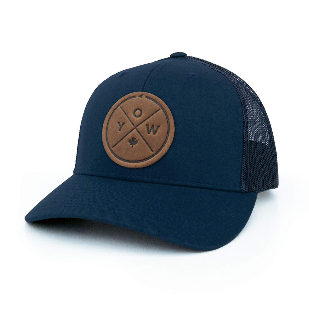 YOW Compass Leather Patch Trucker Hat