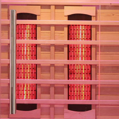 Blisspod | Venetian | Full Spectrum Indoor Premium Canadian Hemlock Ultra Low EMF Sauna | 11 Heaters | Reflexology & Chromotherapy | 3 Person