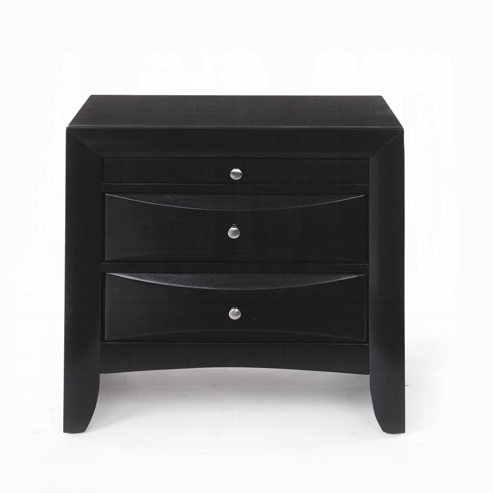 Neend Storage Nightstand - Black