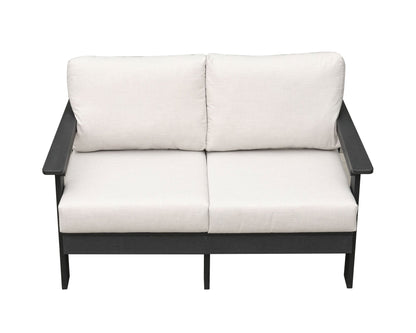 Hazelnut Polymer Loveseat with Sunbrella® Cushions - AURABAGS SHOP