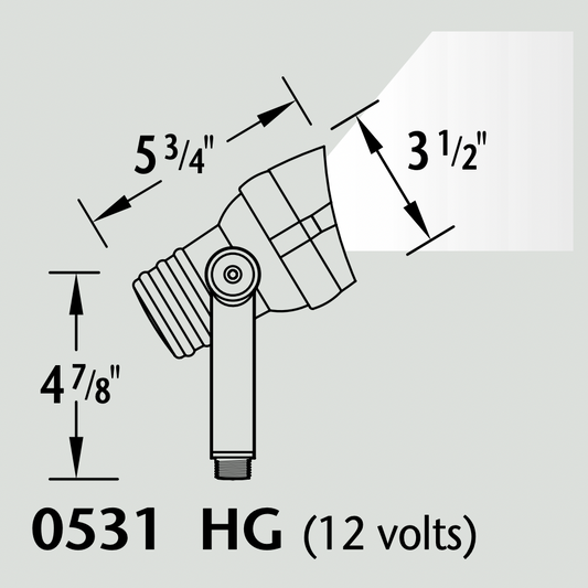 Luminaire paysager d'accentuation - 0531