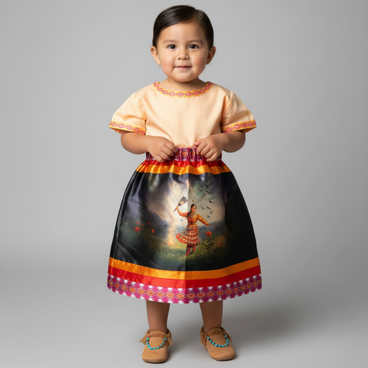 OLDTRIBES™  Infants Dancing of Wind Ribbon Skirt