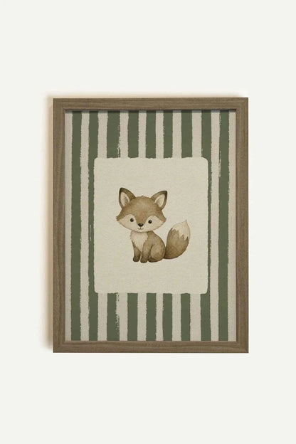 COMPAGNON DES BOIS, Oeuvre sur toile rigide, encadré brun chêne (collective)