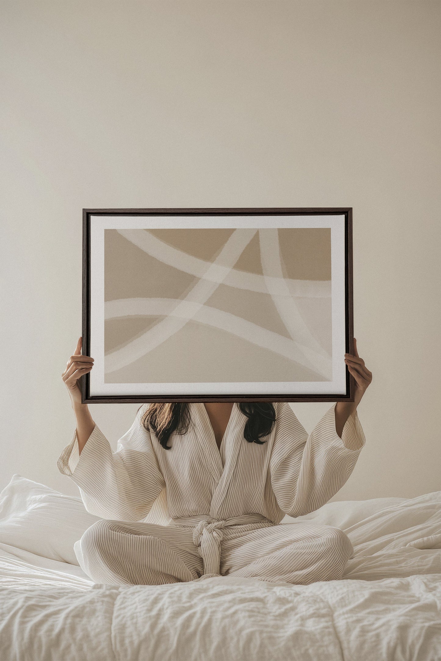 DOUCEUR DE LIN, Oeuvre sur toile étirée