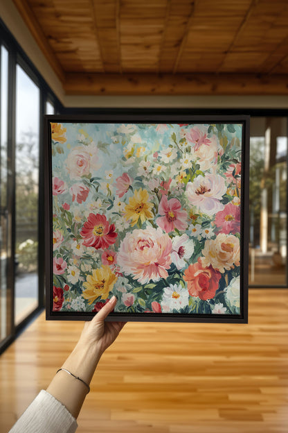 ÉCLAT DE SAISON, Oeuvre sur toile étirée