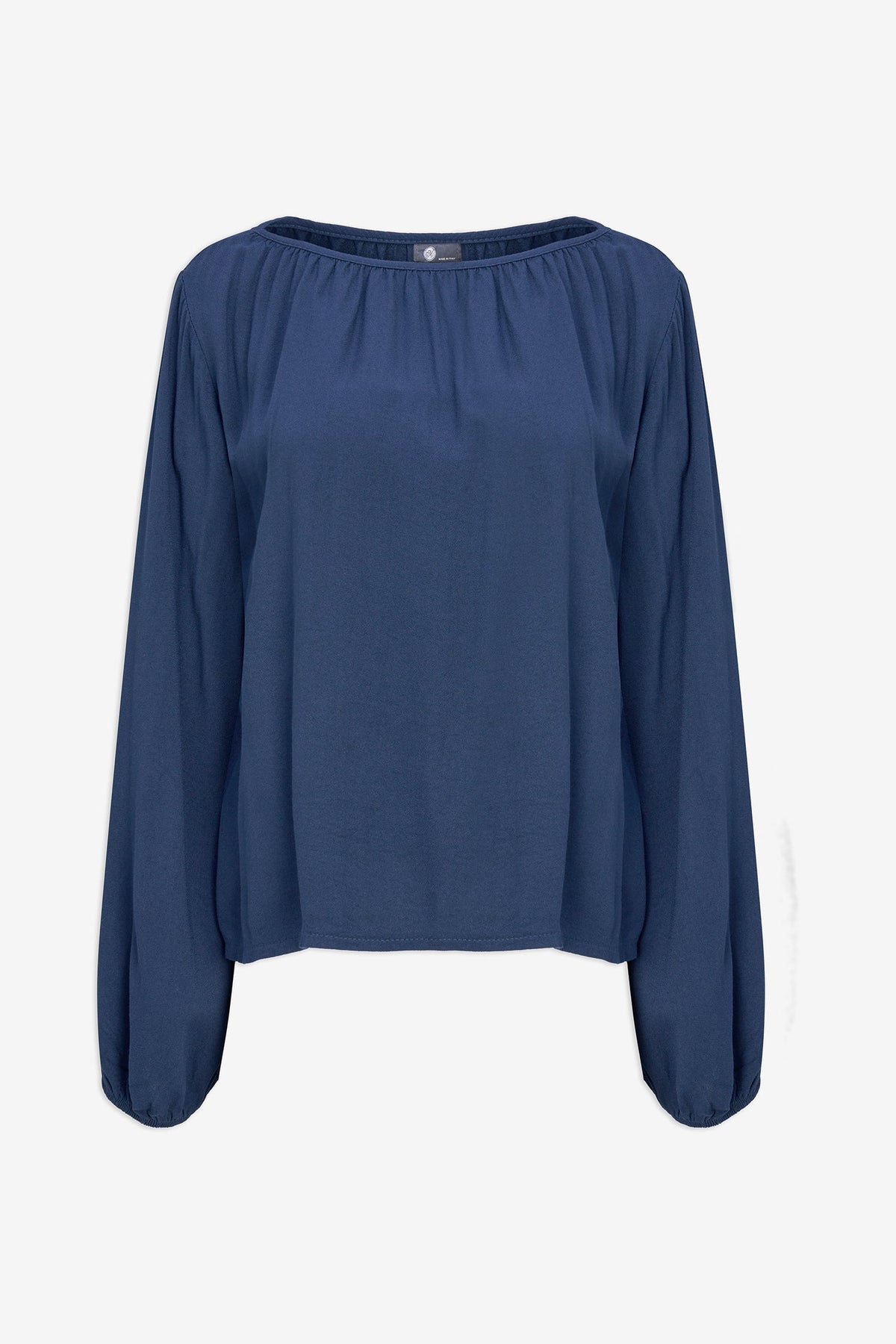 Women's Woven Boat-Neck Top