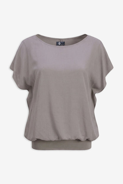 Women's Woven Boat-Neck Top