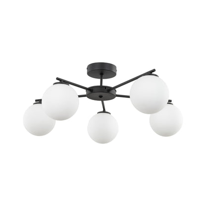 ELTON Black Scandinavian Ceiling Lamp for Living Room, Bedroom & Hallway - AURABAGS SHOP