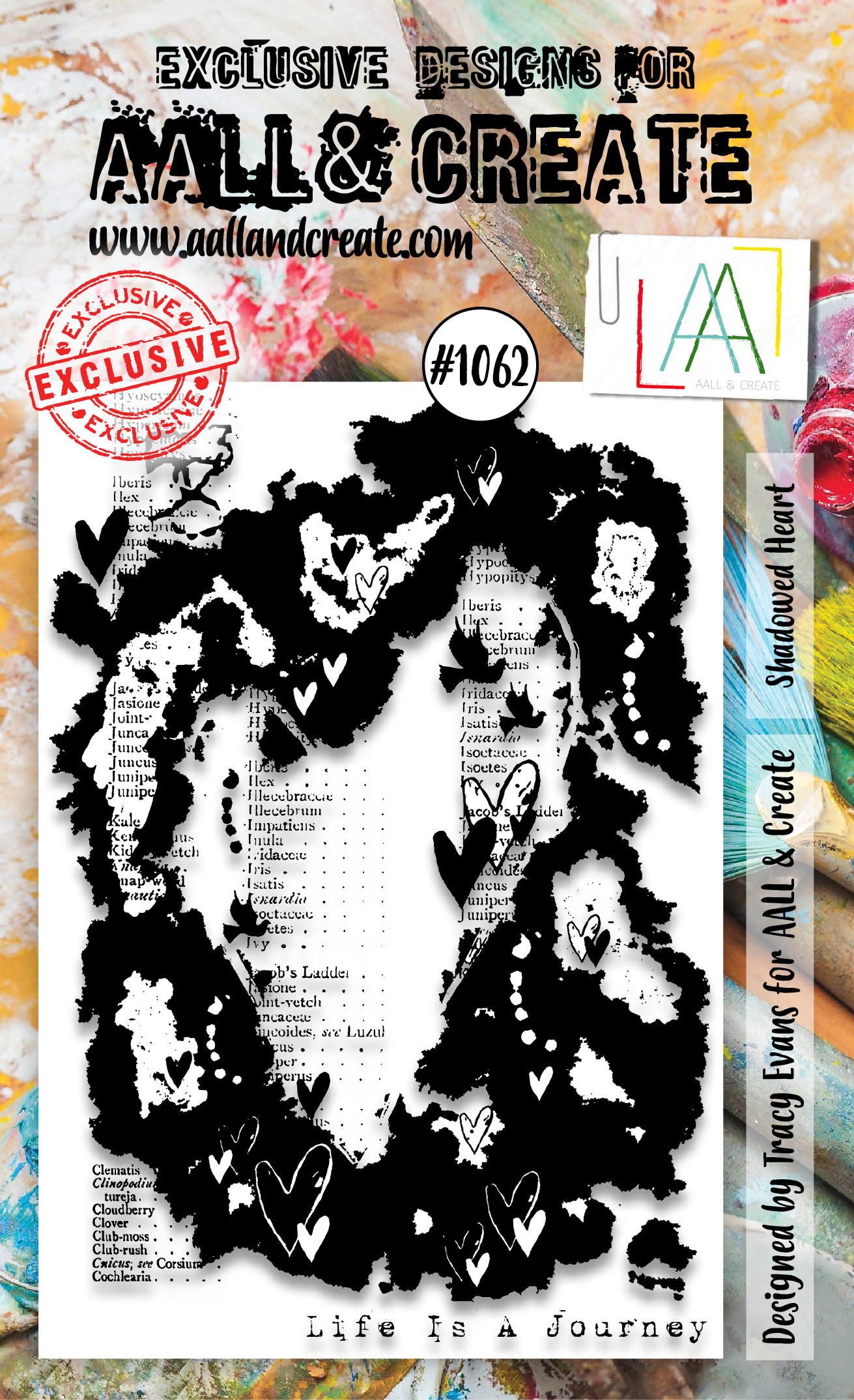 AALL and Create  A6 Stamp Set - 1062 - Shadowed Heart