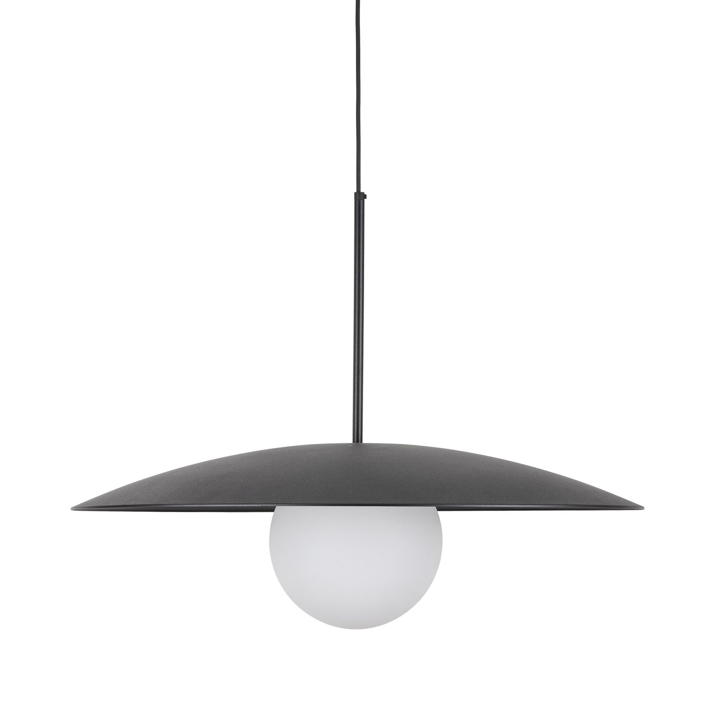 SLATE Mid-Century Modern Wide Dome Pendant Light for Kitchen Island & Dining Table - AURABAGS SHOP