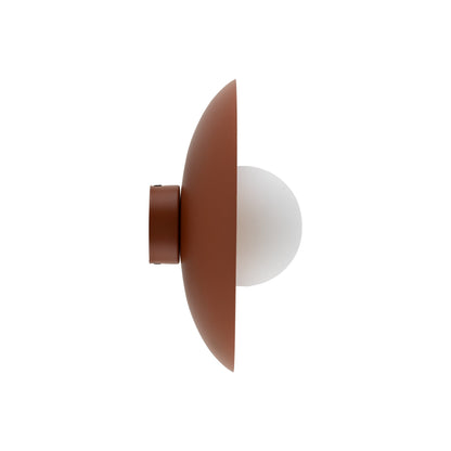 SLATE Opal Glass Wall Sconce & Flush Mount for Bedroom, Hallway & Kitchen