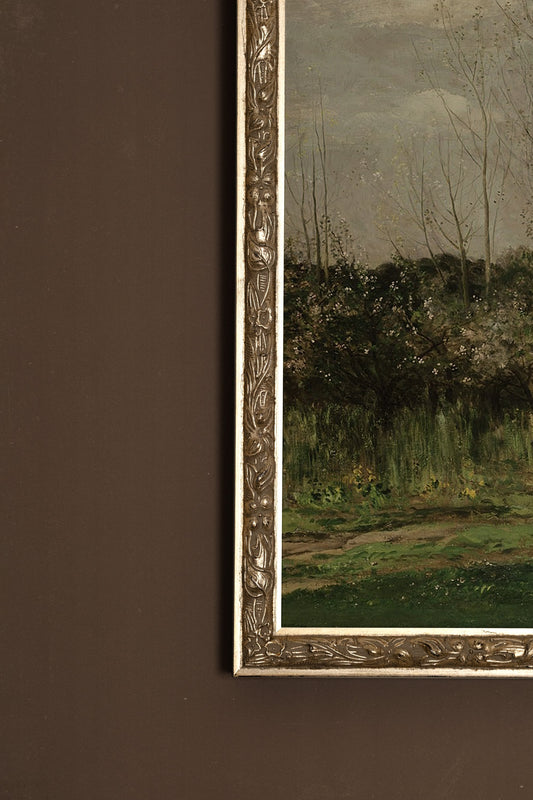 LES AMANTS DU VENT, CADRE VINTAGE ARGENT