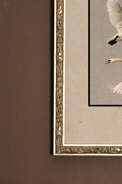 VOL ÉTERNEL, CADRE VINTAGE ARGENT