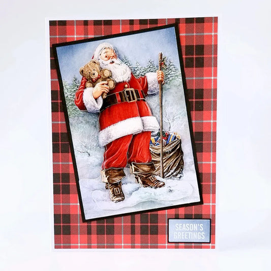 Die Cut Decoupage – Father Christmas (Pack Of 3)