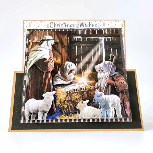 Die Cut Decoupage – Stable Scene (Pack Of 3)