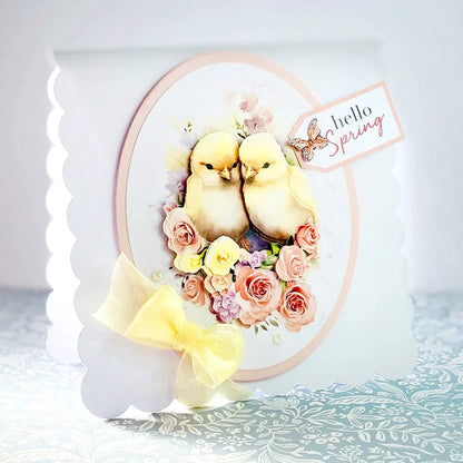 Die Cut Decoupage - Easter Animals & Spring Florals (pack of 12)