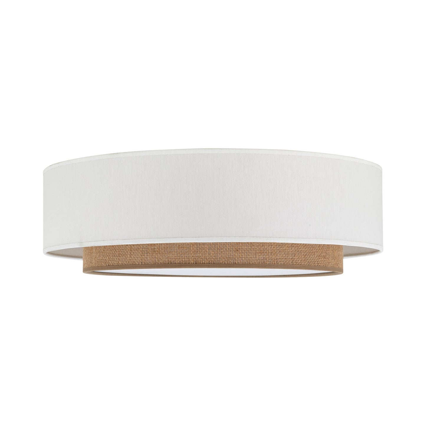 CALISTO JUTE Scandinavian Flush Mount Ceiling Light for Bedroom, Hallway & Living Room
