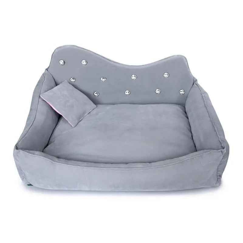 Bejewelled Dog Bed – Luxury Crystal Accent Bed for Dogs