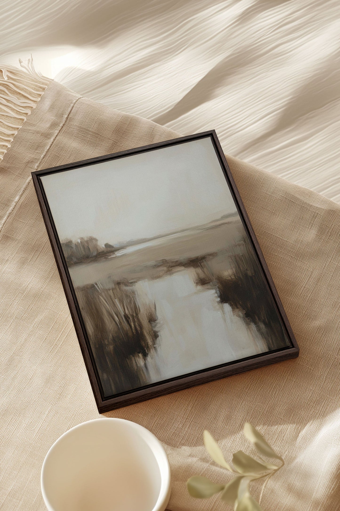MISTY HORIZON, Oeuvre sur toile étirée