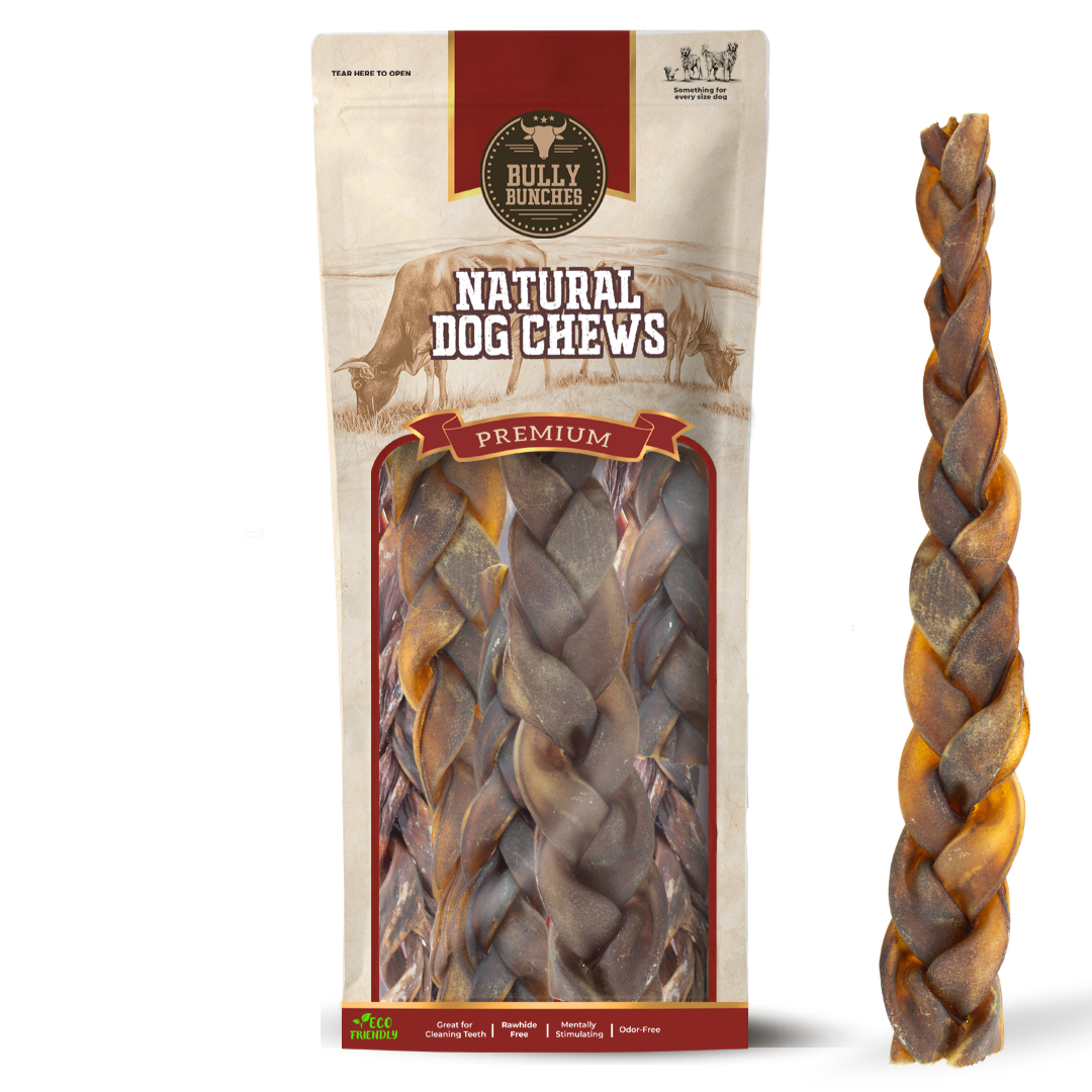 10-12 Inch Braided Collagen Stick