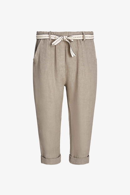 Women's Woven Capri Trousers