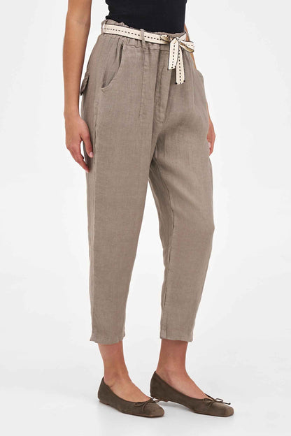 Women's Woven Capri Trousers