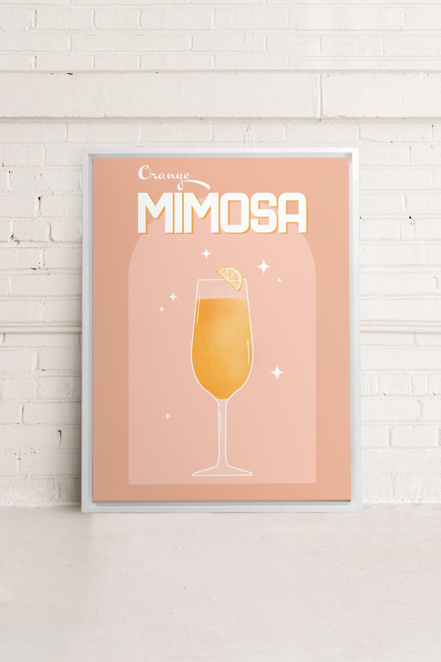 ORANGE MIMOSA, Oeuvre sur toile étirée