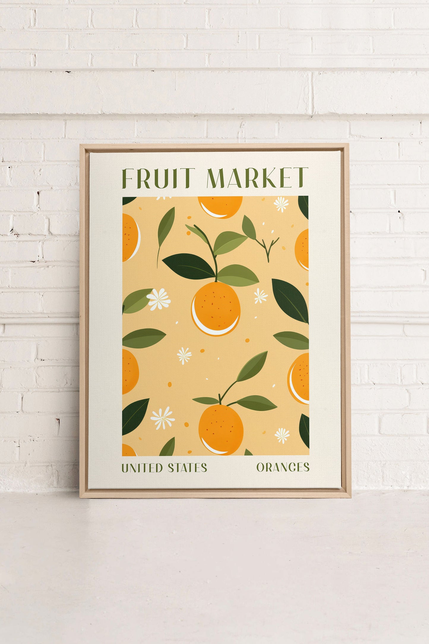 ORANGE TANGO, Oeuvre sur toile étirée