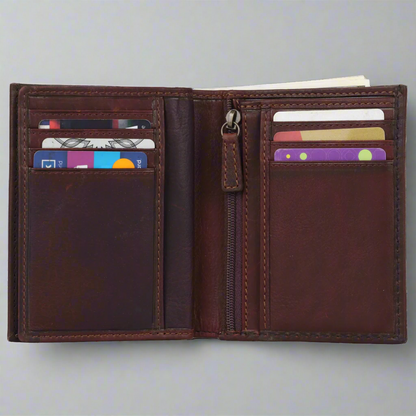 MET Men's Center Wing RFID Leather Wallet