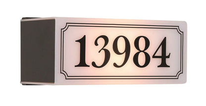 New York • Plaque d'adresse illuminé chiffres noir [1713]