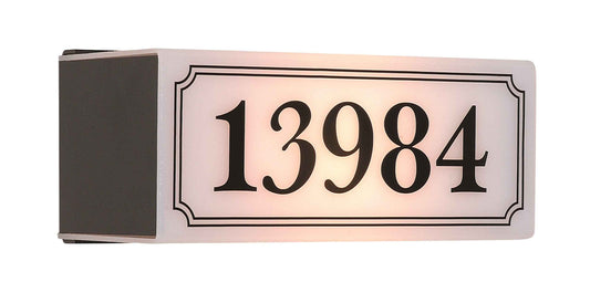 New York • Plaque d'adresse illuminé chiffres noir [1713]