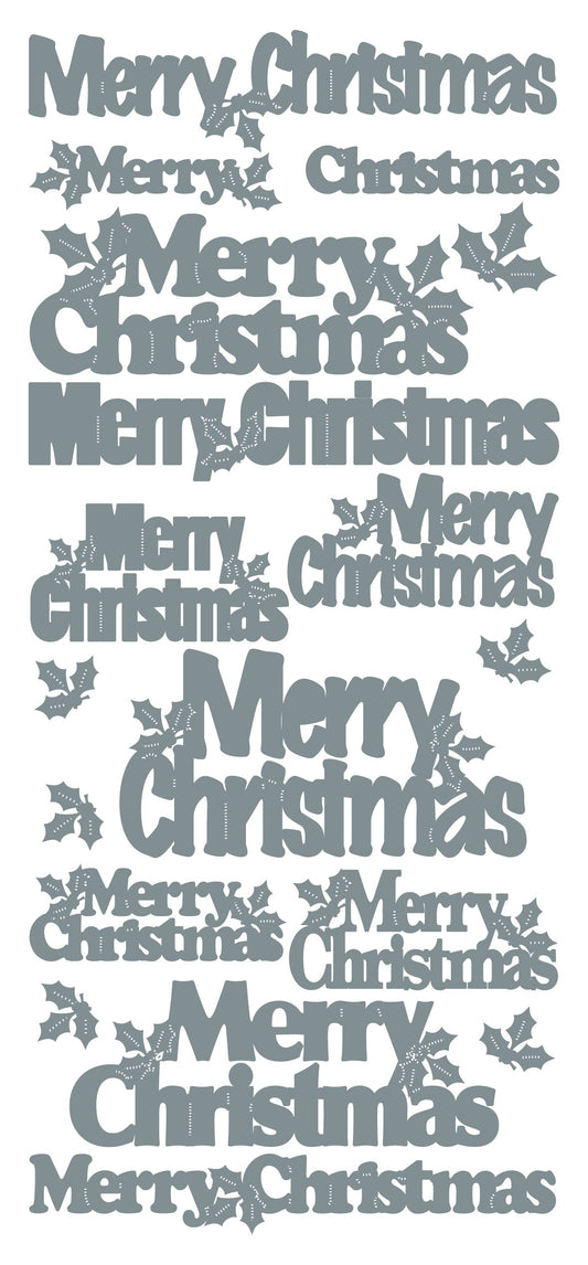 Peel-Off Stickers Merry Christmas var. sizes