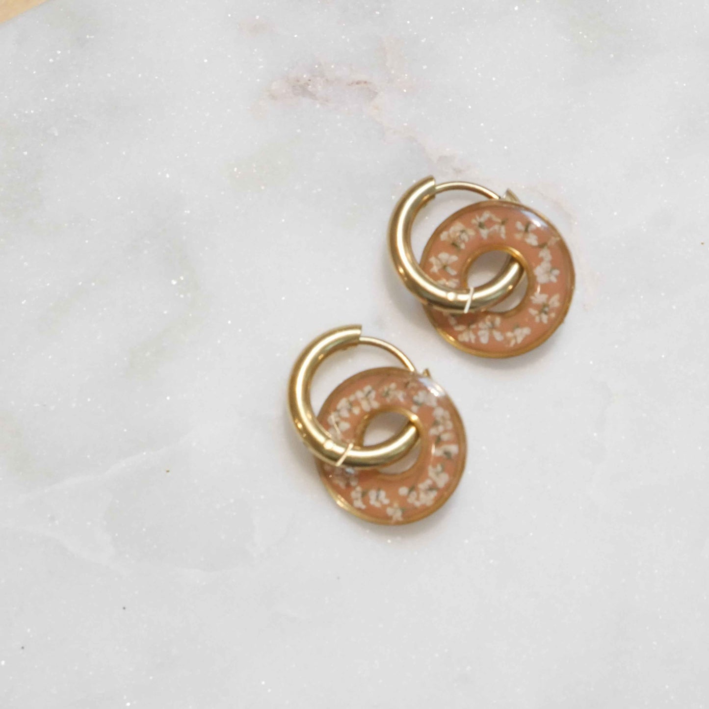 Boucles d'oreilles Dona - Moka