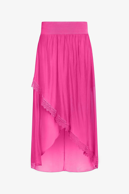 Women's Knit/Woven Combo Skirt